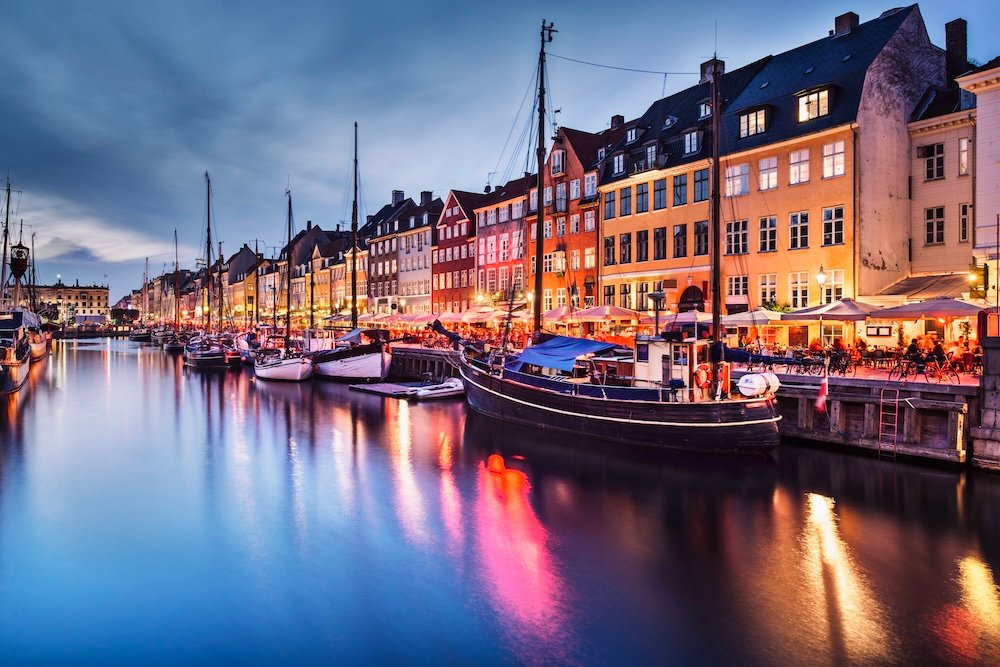 Nyhavn in Copenhagen - Demark